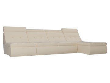 Модульный раскладной диван Холидей люкс, Бежевый (экокожа) в Тюмени