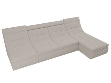 Модульный раскладной диван Холидей люкс, Бежевый (рогожка) в Тюмени - предосмотр 6