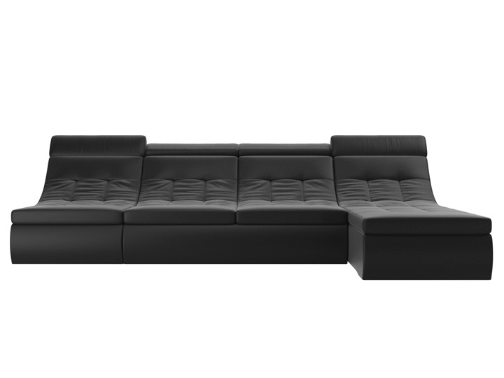 Модульный угловой диван Холидей люкс, Черный (экокожа) в Тюмени - изображение 3