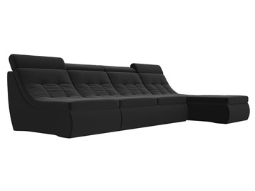 Модульный раскладной диван Холидей люкс, Черный (микровельвет) в Тюмени - предосмотр 4