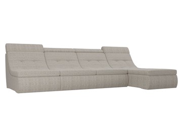 Модульный раскладной диван Холидей люкс, Корфу 02 (рогожка) в Тюмени