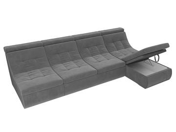 Большой модульный диван Холидей люкс, Серый (велюр) в Тюмени - предосмотр 7