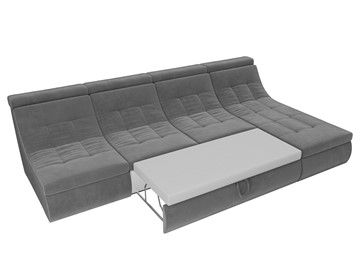 Большой модульный диван Холидей люкс, Серый (велюр) в Заводоуковске - предосмотр 8