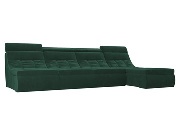 Большой модульный диван Холидей люкс, Зеленый (велюр) в Заводоуковске - предосмотр