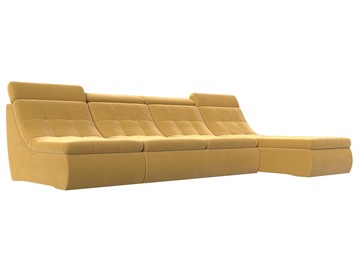 Модульный раскладной диван Холидей люкс, Желтый (микровельвет) в Тюмени