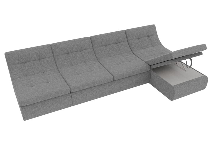 Модульный угловой диван Холидей, Серый (рогожка) в Заводоуковске - изображение 7