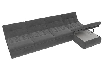 Большой модульный диван Холидей, Серый (велюр) в Тюмени - предосмотр 6
