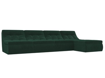 Большой модульный диван Холидей, Зеленый (велюр) в Ишиме