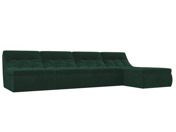 Большой модульный диван Холидей, Зеленый (велюр) в Заводоуковске - изображение