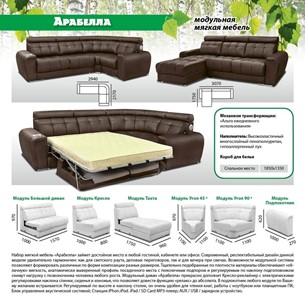 Модульный диван Арабелла в Заводоуковске - предосмотр 5