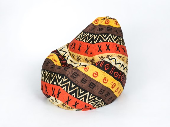 Кресло-мешок Груша малое, жаккард, африкан в Тюмени - изображение