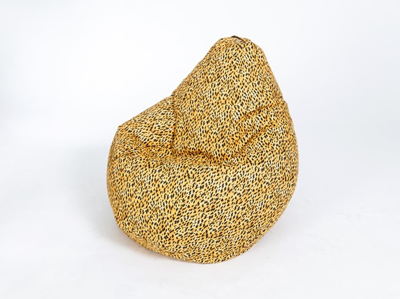 Кресло-мешок Груша малое, жаккард, леопард в Тюмени - изображение