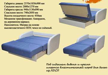 Кресло-кровать Коралл 1 в Тюмени - предосмотр 1