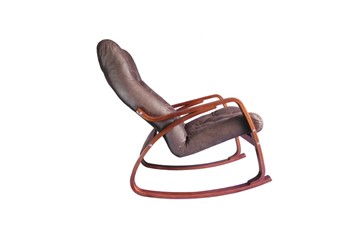 Кресло-качалка Гранд, замша шоколад в Тюмени - предосмотр 1