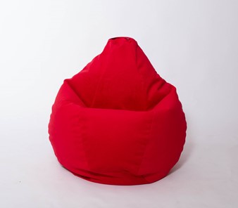 Кресло-мешок Груша малое, велюр однотон, красное в Тюмени - предосмотр 2