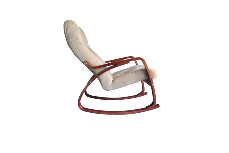 Кресло-качалка Гранд, замша крем в Ишиме - изображение 1