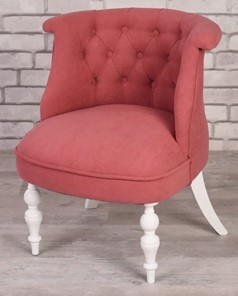 Кресло Элевуд Бархат (ярко-розовый/белый) в Тюмени