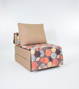 Бескаркасное кресло Харви, песочный-геометрия браун в Ишиме