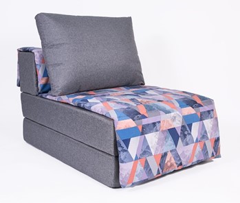 Бескаркасное кресло-кровать Харви, серый - сноу деним в Ишиме