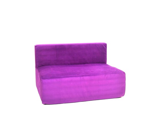 Кресло бескаркасное Тетрис 100х80х60, фиолетовое в Тюмени - изображение
