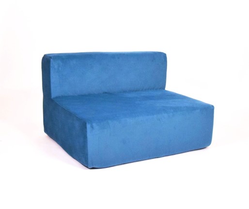 Кресло бескаркасное Тетрис 100х80х60, синий в Тюмени - изображение