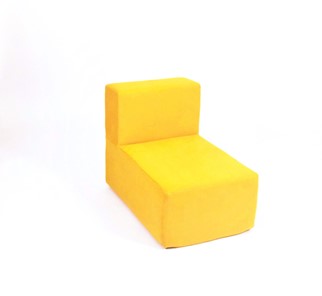 Кресло бескаркасное КлассМебель Тетрис 50х80х60, желтое в Тюмени