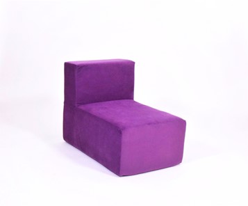 Кресло бескаркасное Тетрис 50х80х60, фиолетовое в Ишиме