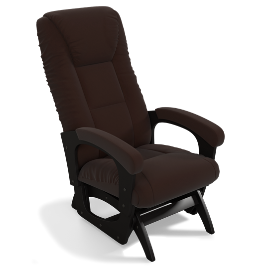 Кресло-качалка Леон маятниковая, ткань AMIGo шоколад 29-Т-Ш в Тюмени - изображение 1