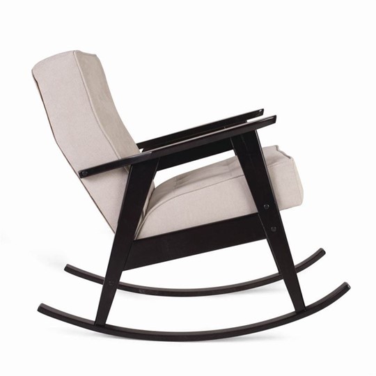 Кресло-качалка Ретро (венге / 02 - светло-серый) в Заводоуковске - изображение 1