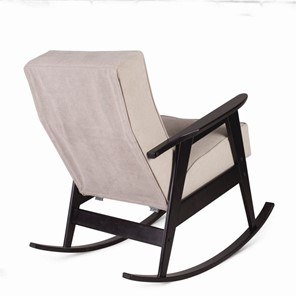 Кресло-качалка Ретро (венге / 02 - светло-серый) в Заводоуковске - предосмотр 2