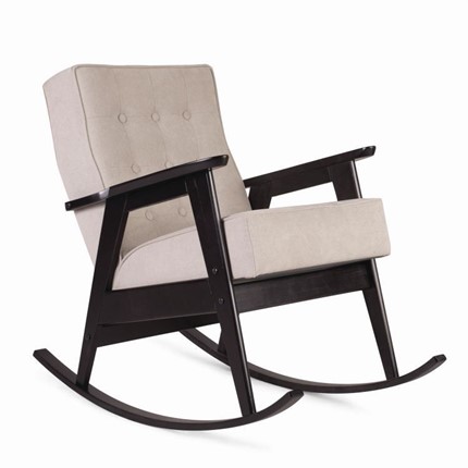 Кресло-качалка Ретро (венге / 02 - светло-серый) в Заводоуковске - изображение