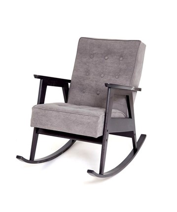 Кресло-качалка Ретро (венге / RS 15 - темно-серый) в Заводоуковске - изображение