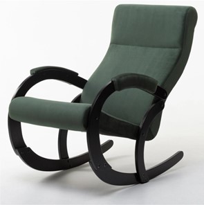 Кресло-качалка в гостиную Корсика, ткань Amigo Green 34-Т-AG в Ишиме