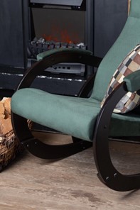 Кресло-качалка в гостиную Корсика, ткань Amigo Green 34-Т-AG в Заводоуковске - предосмотр 6
