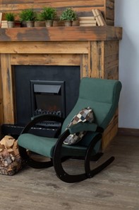 Кресло-качалка в гостиную Корсика, ткань Amigo Green 34-Т-AG в Заводоуковске - предосмотр 7