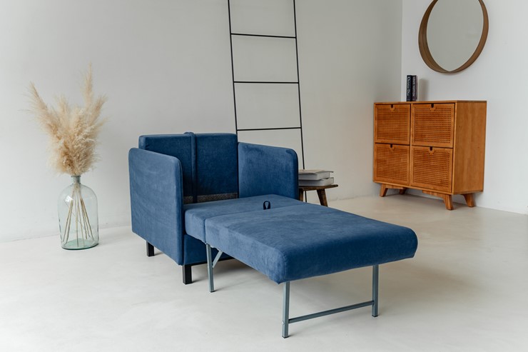 Кресло-кровать Бэст синий в Заводоуковске - изображение 9