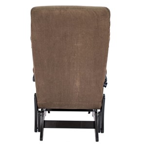 Кресло-маятник Модель 68, ткань ультра шоколад, каркас венге в Тюмени - предосмотр 3