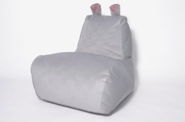 Кресло-мешок Бегемот серый в Тюмени