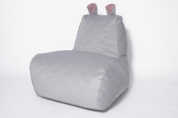 Кресло-мешок Бегемот серый в Тюмени - изображение