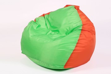 Кресло-мешок КлассМебель Кроха, салатово-оранжевый в Тюмени