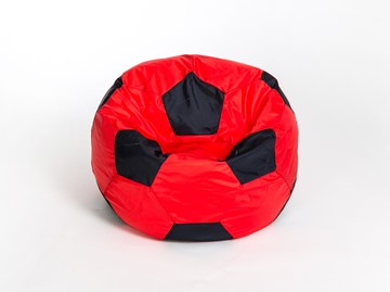 Кресло-мешок КлассМебель Мяч большой, красно-черный в Тюмени