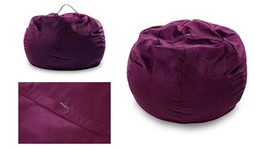 Кресло-мешок Орбита, велюр, фиолетовый в Тюмени - предосмотр 2