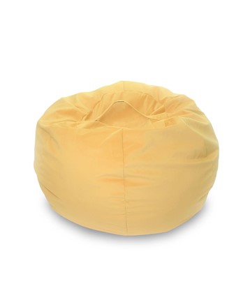 Кресло-мешок Орбита, велюр, лимон в Тюмени - изображение