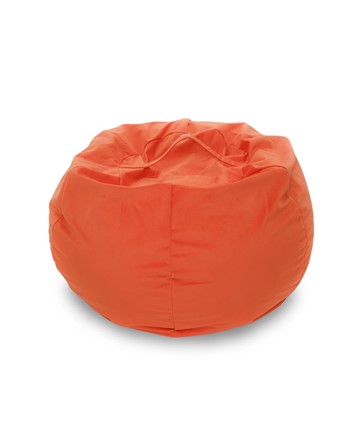 Кресло-мешок Орбита, велюр, оранжевый в Тюмени - изображение