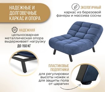 Кресло на ножках Абри опора металл (синий) в Заводоуковске - предосмотр 10