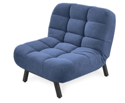 Кресло на ножках Абри опора металл (синий) в Заводоуковске - изображение 2