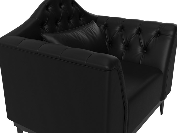 Кресло для отдыха Флорида, черный (Экокожа) НПБ в Заводоуковске - изображение 3