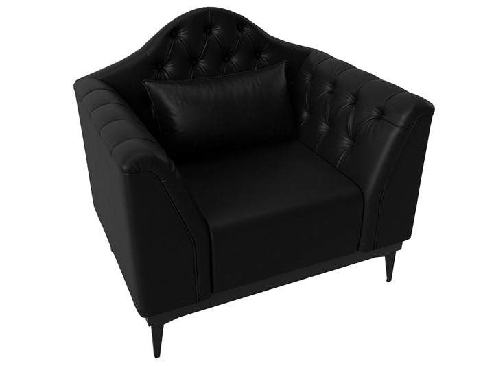 Кресло для отдыха Флорида, черный (Экокожа) НПБ в Заводоуковске - изображение 4