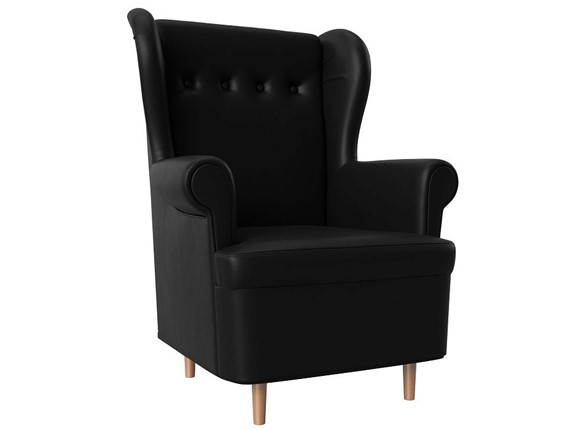 Кресло для отдыха Торин, черный (Экокожа) в Заводоуковске - изображение