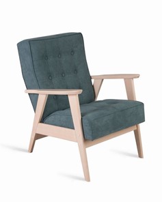 Кресло Ретро (беленый дуб / RS29 - бирюзовый) в Тюмени